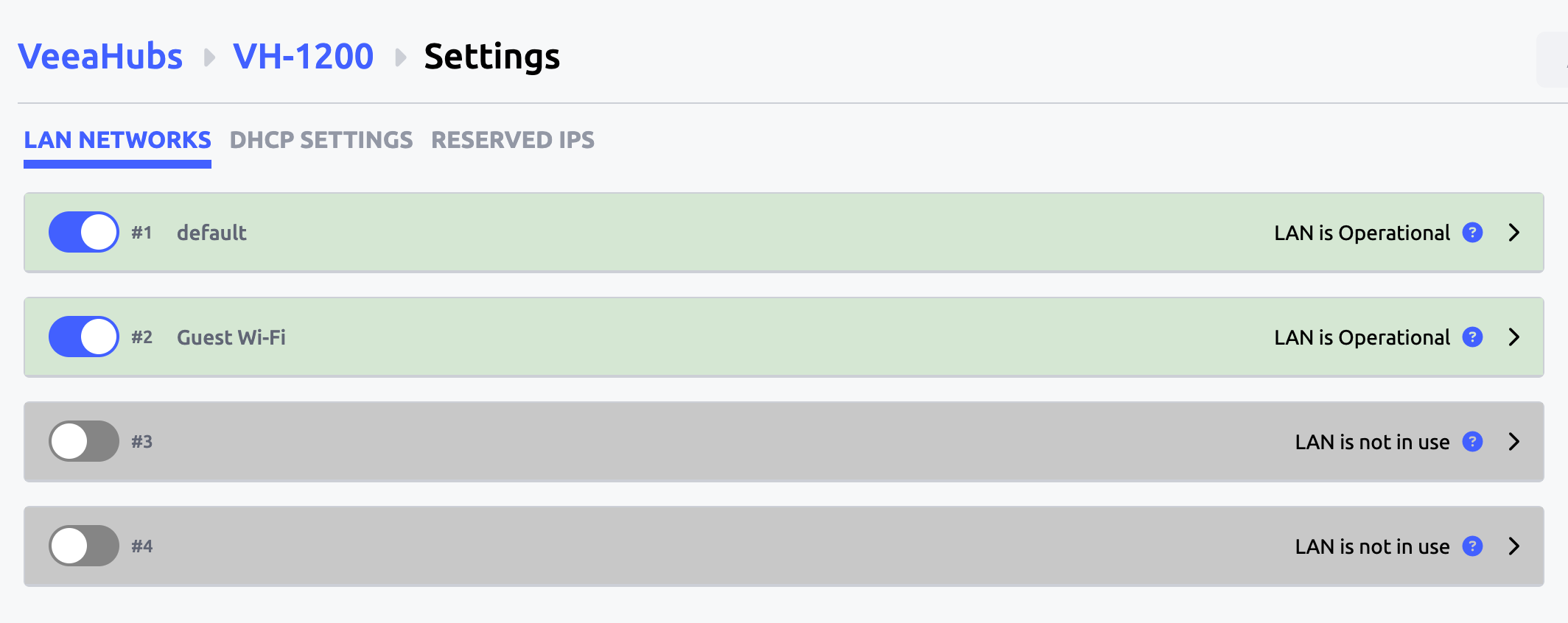 Changing LAN and WAN Settings – Veea Support